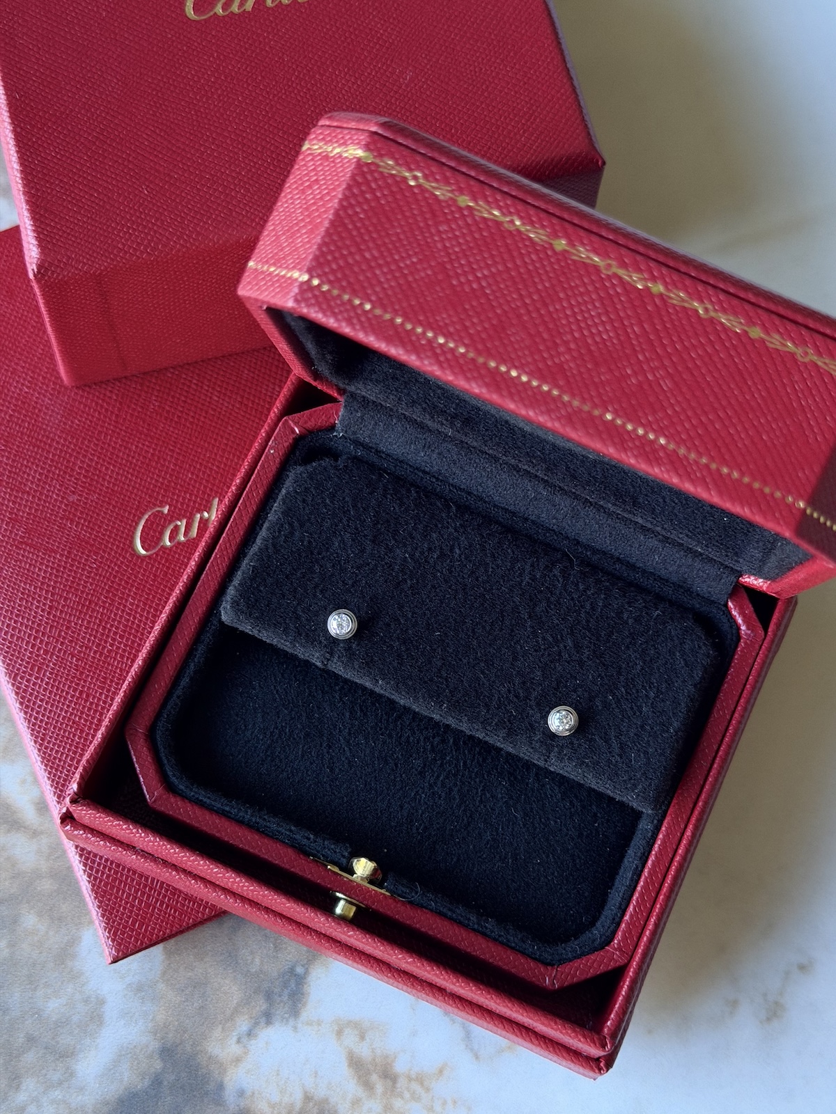 Серьги Cartier d'Amour